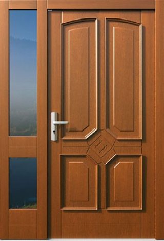 Klasyczne drewniane drzwi zewnętrzne Paxmax Top Design Classic C05