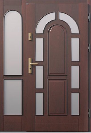 Klasyczne drewniane drzwi zewnętrzne Paxmax Top Design Classic C09