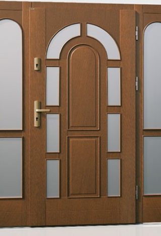 Klasyczne drewniane drzwi zewnętrzne Paxmax Top Design Classic C12