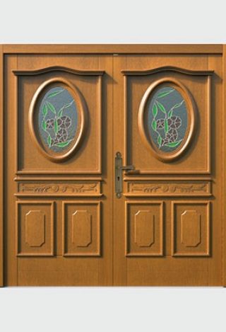 Klasyczne drewniane drzwi zewnętrzne Paxmax Top Design Classic C16