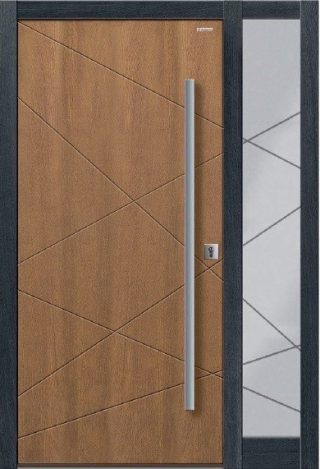 Drzwi zewnętrzne dębowe Parmax Projekt Ral Design Model Basic 16E