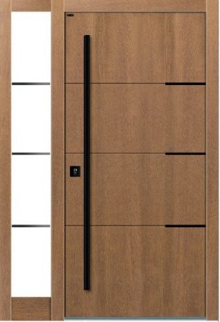 Drzwi zewnętrzne dębowe Parmax Projekt Ral Design Model Basic 16F